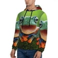 thumbnail image 3 of Fotbe Men's Hoodie with Tree Frog Pattern - Kangaroo Pocket Pullover Hooded Sweatshirt, Perfect for Daily Wear, Travel, and Home-XX-Large, 3 of 7