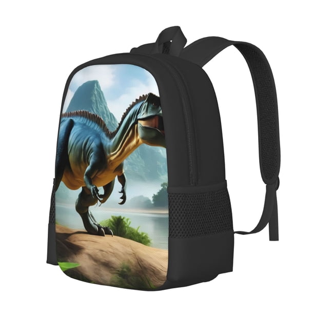 Easygdp Lake Forest Dinosaur A Mochila de Gran Capacidad Minimalista Ideal para Escuela, Viajes y Uso Diario