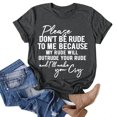 thumbnail image 2 of B91xZ Blouse de Mode Grande Taille pour les Femmes à Manches Courtes Col Rond T-Shirt, Gris Foncé M, 2 of 5
