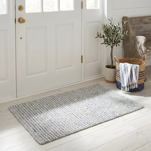 SAFAVIEH Natural Fiber Milica Solid Area Rug, Gray, 2' x 3' - Scandinavian Design, Grey, Jute, Hand Woven Pattern, Ideal for Entryway, Kitchen, Living Room, Office, Bathroom, Bedside