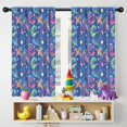thumbnail image 5 of Blackout Kids Curtains,DarkBlue Cartoon Dinosaurs Planets Pattern Childrens Insulated Curtains Set Of 2,Bedroom Essentials,Toddler Room Decor 42"x54", 5 of 5