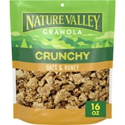 Nature Valley Crunchy Granola, Oats and Honey, Resealable Bag, 16 OZ
