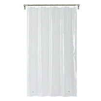 Mainstays Medium Weight PEVA Shower Liner, 54" x 78" for Bathroom Stall, Clear