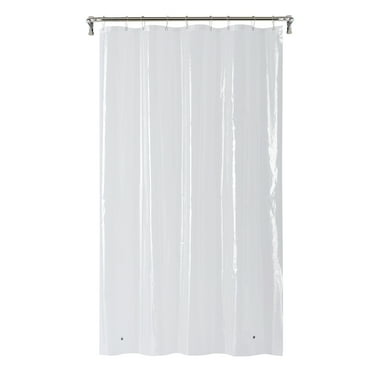 Mainstays Medium Weight PEVA Shower Liner, 54" x 78" for Bathroom Stall, Clear