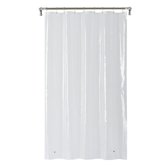 Mainstays Medium Weight PEVA Shower Liner, 54" x 78" for Bathroom Stall, Clear