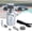 Silver, variant on Car Oil Catch Can Kit Universal 350ML Aluminum Baffled Oil Reservoir Tank with Breather Hose