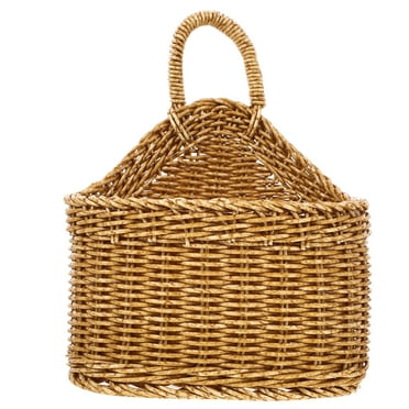 icolorfuled Hanging Wicker Wall Planter Pot for Indoor/Outdoor