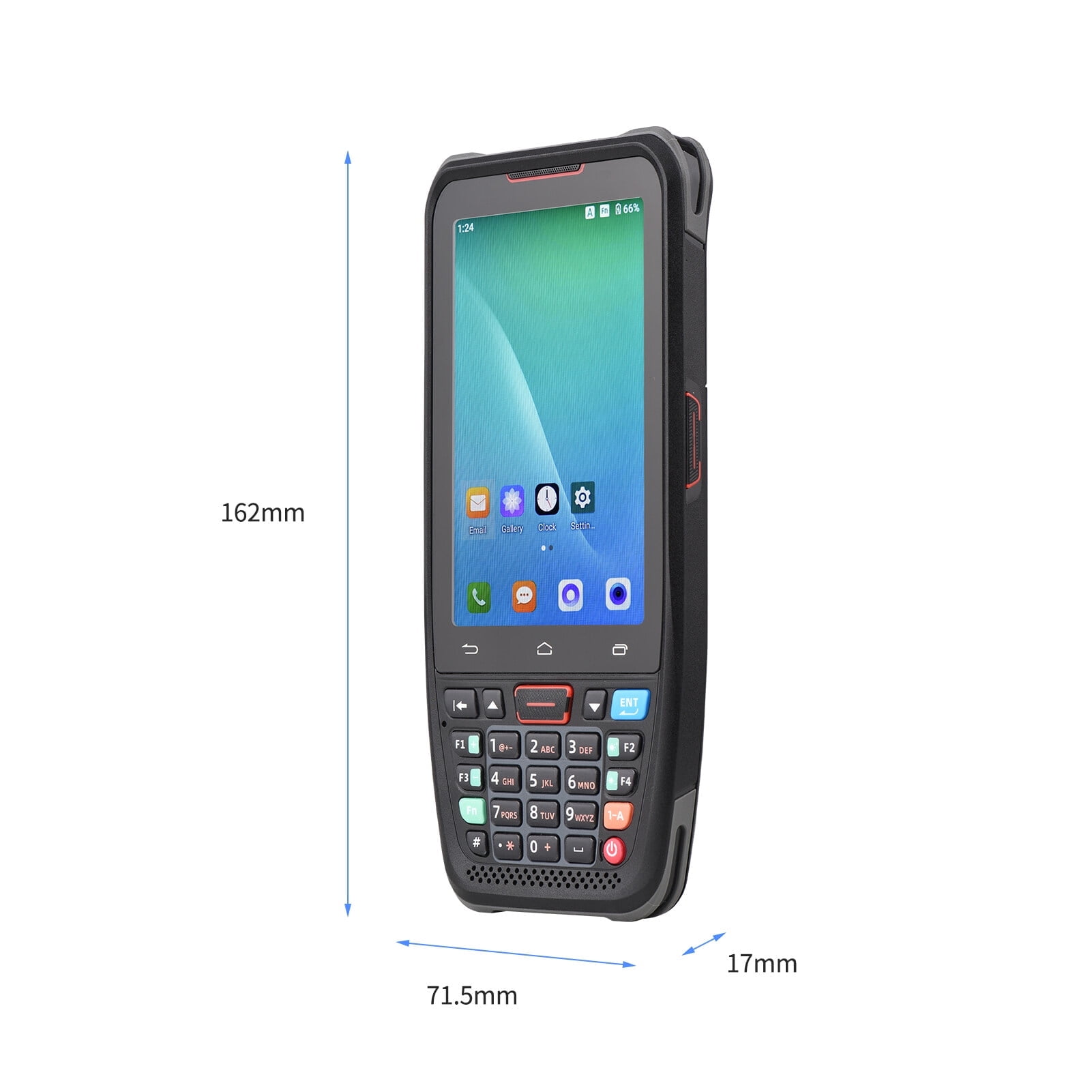 Handheld POS Android 10.0 PDA Terminal 1D/2D/QR Barcode Scanner Support 2/3/4G WiFi BT Communication with 4.0 Inch Touchscreen for Supermarket Restaurant Warehouse Retail Inventory Logistics