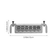 thumbnail image 4 of OUNONA Wraparound Roller Bridge Guitar Parts Anti corrosion Performance Style Silver 1Pack, 4 of 8