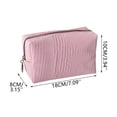 thumbnail image 3 of Woven Cosmetic Pouch, Travel Wash Bag, Makeup Brush Organizer, Spacious Zipper Interior and Lightweight Compact Size for Travel Luggage, Home Vanity, and Gym Locker., 3 of 9