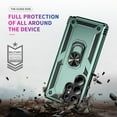thumbnail image 7 of Decase Compatible with Samsung Galaxy S25 Edge 2025 Case+1-Pack Tempered Screen Protector,Military Grade Drop Protection Cover with 360° Rotating Kickstand,Heavy Duty Shockproof Phone Case,Darkgreen, 7 of 7