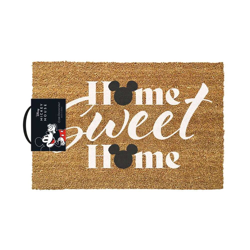 Disney Mickey Mouse Home Sweet Home Entrance Coir Doormat 15.5 x 24 inches