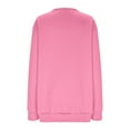 thumbnail image 4 of Fall Fashion Outfits Clothes New Oversized Casual Sweatshirts for Women Long Sleeve Crewneck Pullover Tops Fall Comfy Outfits with Pocket Pinky XXL, 4 of 5