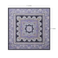 thumbnail image 2 of Colletc Color Mens 100% Silk Purple Paisley Pocket Square, Hand-Rolled, 43x43cm 17" x 17", 2 of 5