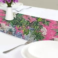 thumbnail image 4 of Yayeee Table Runner 90 inches Long Home Kitchen Dinning Party Decoration, White Vibrant Flowers, 4 of 7