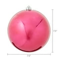 thumbnail image 6 of 2-Count Pink Shiny Jumbo Shatterproof Ball Christmas Ornaments, 7 in, by Holiday Time, 6 of 6