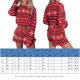 thumbnail image 2 of Sudadera Pantalones superiores con cuello redondo Estilo navideño Cordón Traje diario para mujer Kuymtek Rojo T XL para Mujer, 2 of 7