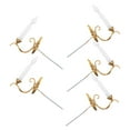 thumbnail image 3 of Dollhouse Mini LED Wall Sconces 5pcs 1:87 Scale Tiny Furniture Gold, 3 of 8
