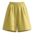 thumbnail image 6 of NTACZA Bermuda Trendy Shorts For Women High Elastic Waist With Pockets Wide Leg Walking For Relaxed Fit Vacation Beach Casual Shorts For Women, 6 of 6