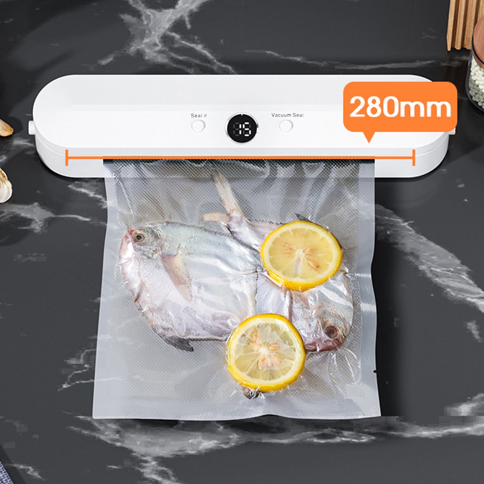 Food Storage Bags for Vacuum Sealer, Automatic 110V 120W with 85Kpa Powerful Vacuum for Food Preservation Sealing Packing System