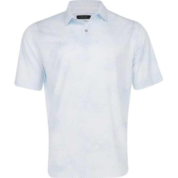 Greg Norman Digital Fin Ultra Stretch White/Cloud Shirt Men XXL
