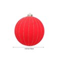 thumbnail image 3 of Large 6 Inch Christmas Ornaments Balls, Diamond Patterned Metallic Thread Christmas Balls, Christmas Tree Decorations for Holiday Parties, 3 of 9