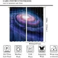 thumbnail image 2 of Outer Space Blackout Curtains Colorful Fantasy Starry Sky Galaxy Universe Purple Art Print for Kids Bedroom Living Room Kitchen Decor Rod Pocket Window Drapes 2 Panels 84x84in, 2 of 6
