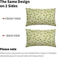 thumbnail image 5 of Vintage Flower Pillow Covers 18x18 Set of 2 Rustic Cute Small Floral Black Brown Old Style Decorative Throw Pillows Outdoor PillowCase Farmhouse Linen Cushion Case Decor for Home Sofa Couch Bed, 5 of 6