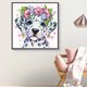thumbnail image 4 of Pintura de diamante 5D DIY, kit de perro manchado con taladro redondo completo, decoración del hogar, 30x30cm, 4 of 9