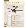 thumbnail image 2 of Ventilador de Techo Fanbulous de 52" Acabado Bronce Aceitoso con Luz y Control Remoto de 6 Velocidades, 2 of 7