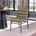 thumbnail image 2 of Meridian Furniture Burke Olive Vegan Leather Dining Chair (Set of 2), 2 of 7