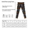 thumbnail image 6 of COEQINE Girls Yoga Leggings Halloween Yoga Pants Full Length Athletic Trousers High Waist Tummy Control, Funny Skeleton Pumpkin Bat, for 10-11 Years Kids, 6 of 7