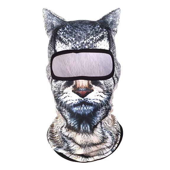 TELOLY 2026 New 3D Cat Ski Balaclava Face Mask with Ears Animal Ski Face Mask for Outdoor Activities for Skiing,Cycling,Hiking,Camping Cat Masks