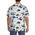 thumbnail image 3 of Disketp Cartoon Helicopters Men's Hawaiian, Shirts Button Down Holiday Beach Shirts-{sizeName}-3X-Large, 3 of 5