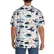 thumbnail image 3 of Fotbe Cartoon Helicopters Camisa Estampada de Manga Corta para Hombre, Casual de Verano, Estilo Playero, Sin Arrugas-Small, 3 of 5