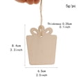 thumbnail image 2 of CATIEBYE 10-Piece Khaki Wooden Christmas Decorations Set for Festive Holiday Home Décor, 2 of 8