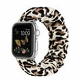 thumbnail image 3 of LEIXIUER Scrunchie Strap for Apple Watch Bands 40mm 38mm 44mm 41mm 42mm 45mm iWatch Bands for Women,Cute Printed Elastic Solo Loop Bands Bracelet for iWatch Series 7 6 5 4 3 2 1 SE, 3 Packs, 3 of 9