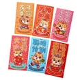 thumbnail image 1 of 6 Pcs Enveloppes Rouges Année Lunaire Chinoise Cadeaux pour Fête Remise des Diplômes Anniversaire A, 1 of 8