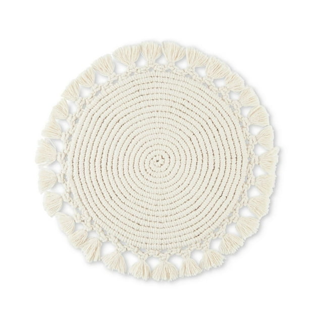 Better Homes & Garden Lauren Macrame Placemat Set, Natural, 1 Piece