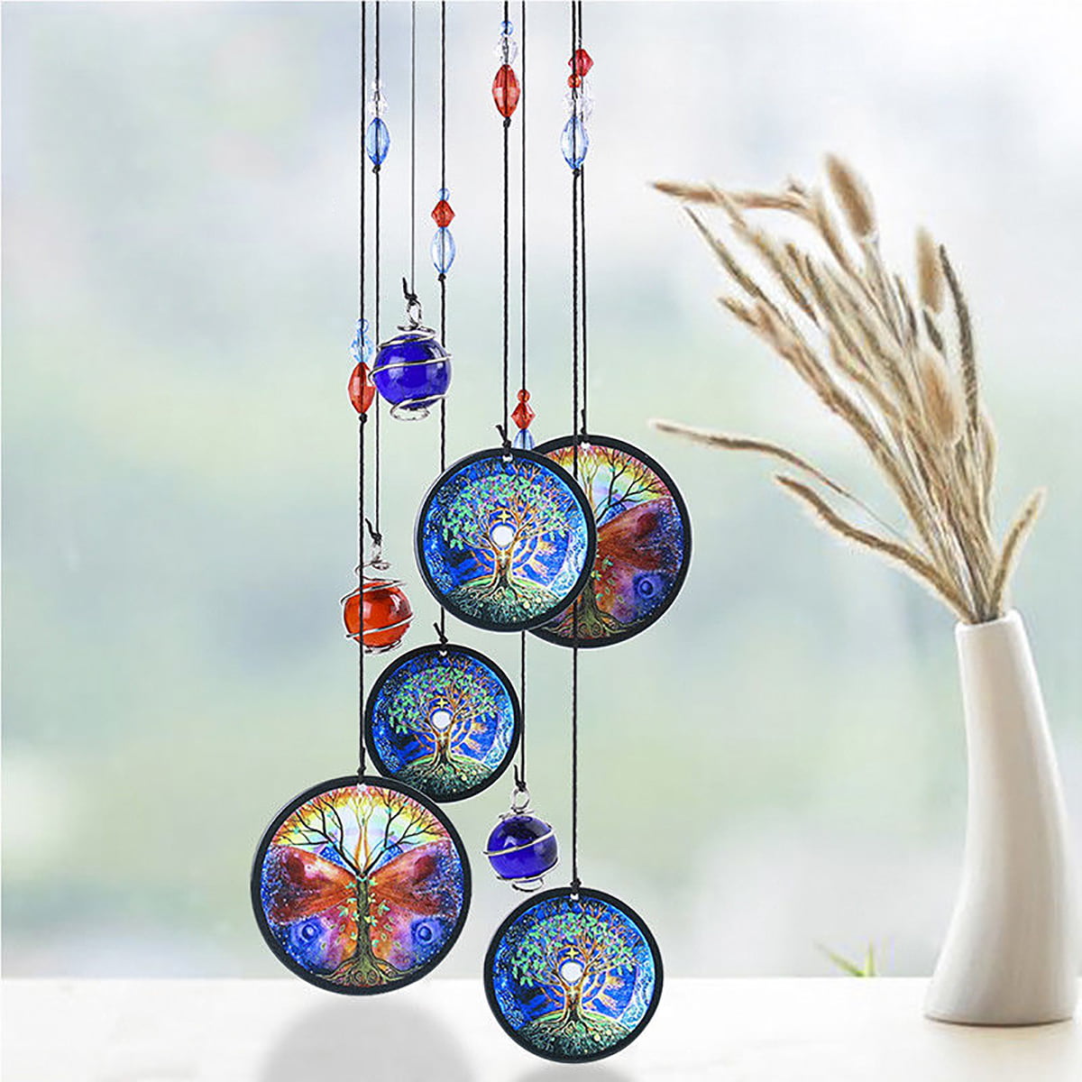 Turquoise Tree of Life Wind Chime