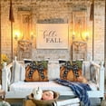 thumbnail image 6 of DaShan Fall Throw Pillow Covers 20x20 Set of 2,Black Stripes Pumpkin Pillowcase Cushion Cover for Couch Sofa Bed, 6 of 6