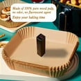 thumbnail image 4 of Air Fryer Disposable Paper Liners, 100Pcs Square Airfryer Parchment Cooking Non-Stick Liner Accessories, Microwave Oven, Frying Pan, Oil-proof Air Fryers Filters Sheet for 2 3 4 4.5 Qt Baking Basket, 4 of 7