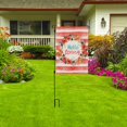thumbnail image 5 of Hello Spring Garden Flag, Double Sided Burlap Flower Welcome Home Garden Flag, Buffalo Check Plaid Rustic Spring Summer Fall Farmhouse Yard Outdoor Welcome Garden Decor, 12.5X18 Inch - 2 Packs, 5 of 5