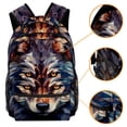 thumbnail image 3 of Lightweight Backpack Wolf School Bag Travel Laptop Daypack for Men Women Casual Rucksack, 3 of 6