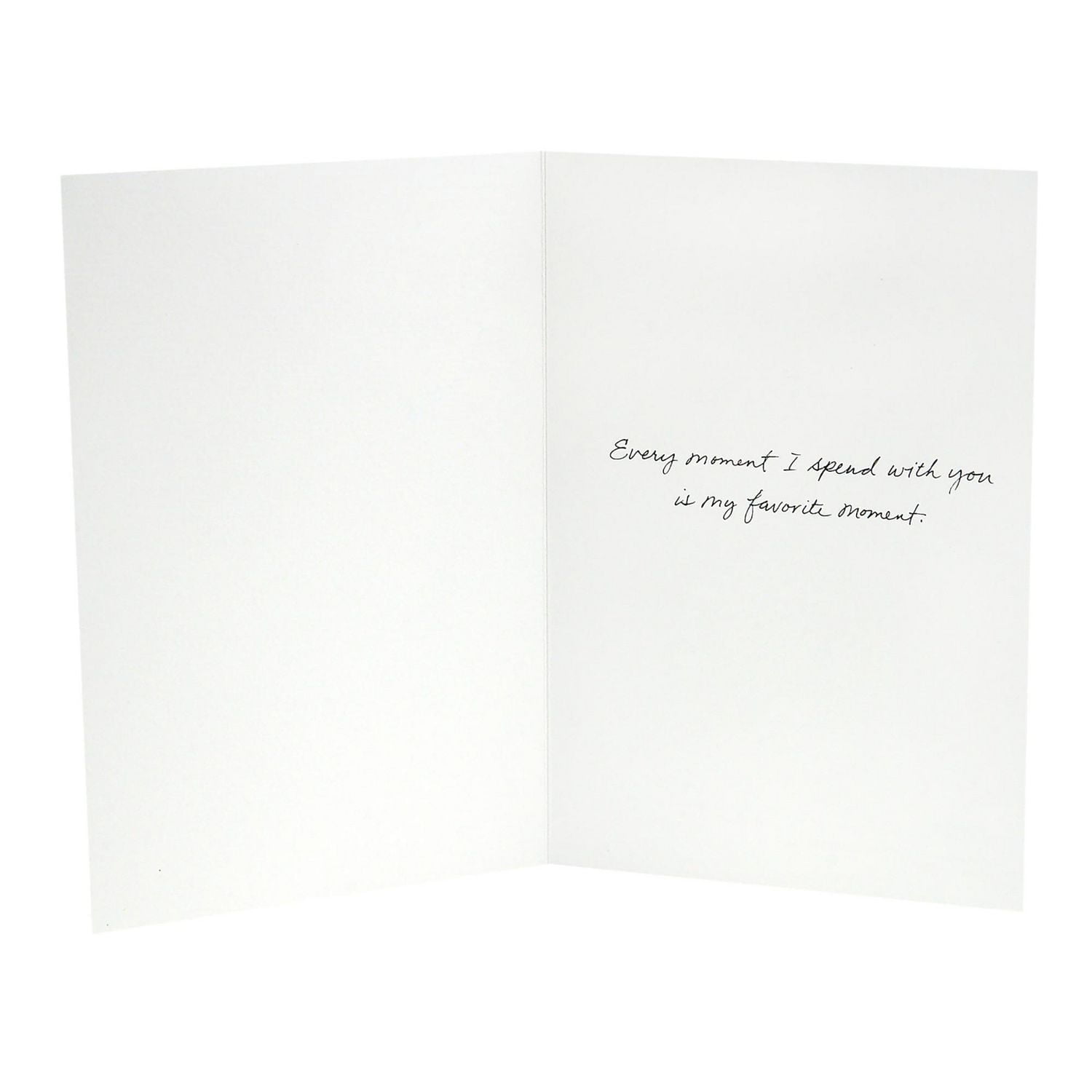 Carte d'amour – Signature de Hallmark – « Favorite moment » (Carte romantique de la Saint-Valentin, carte d'anniversaire ou carte de fête)
