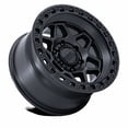 thumbnail image 2 of 17x8.5 KMC KM553 Torx Matte Black W/ Gloss Black Lip Wheel 6x5.5 (25mm), 2 of 3