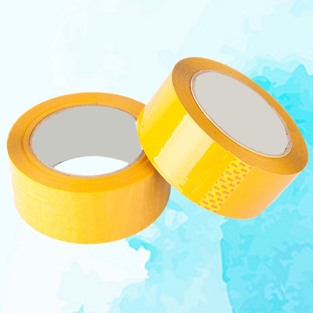 PENIKOKO BOPP Yellow Packing Tape 6 Rolls Strong Adhesive Sealing Tape for Moving, Shipping, Storage and Packaging