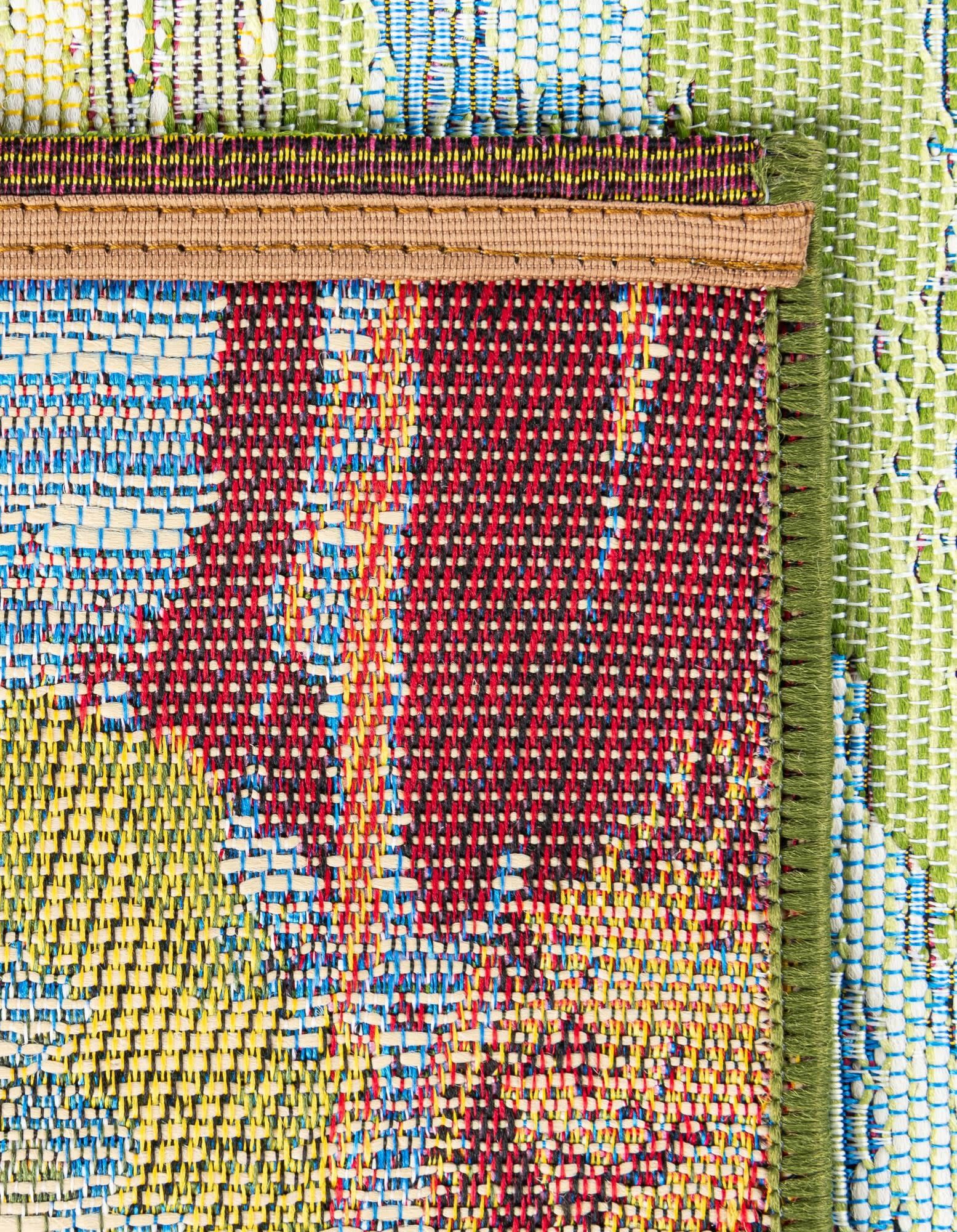 Unique Loom Outdoor Botanical Collection Area Rug - Verdant (8' x 10' Rectangle Multi/Green)
