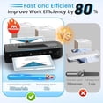 thumbnail image 3 of Laminator Machine, A4 Laminators Hot & Cold with 20 Laminating Sheets and Trimmer, 9 Inch Laminating Machine for Office, School, Business and Home, 3 of 6