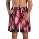 thumbnail image 1 of Balery pink butterfly Traje de Baño Estilo Hawaiano para Hombre, Shorts de Secado Rápido con Bolsillos-3X-Large, 1 of 6